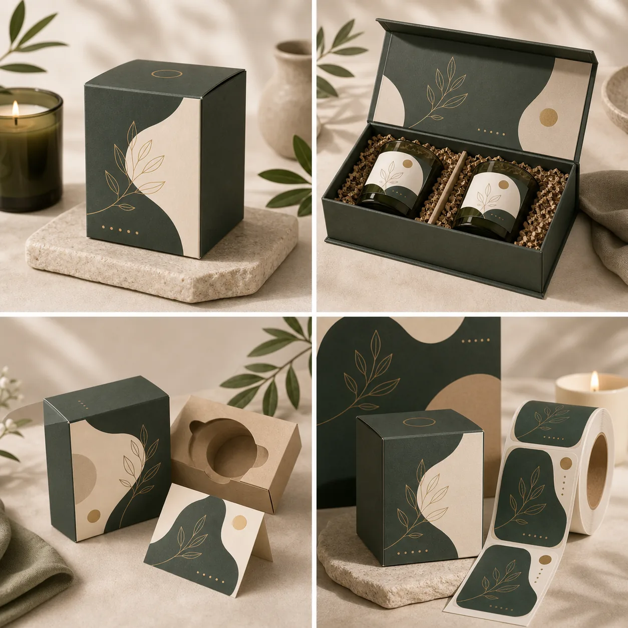 Candle packaging boxes
