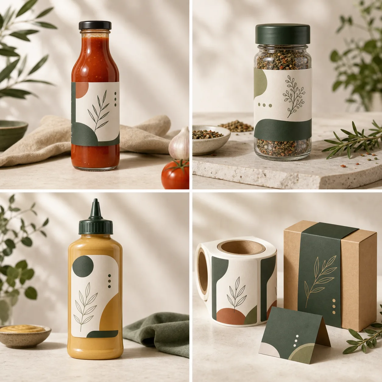 Food and condiment labels