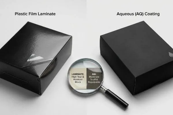 Label lamination and protective coating samples for matte gloss and surface protection