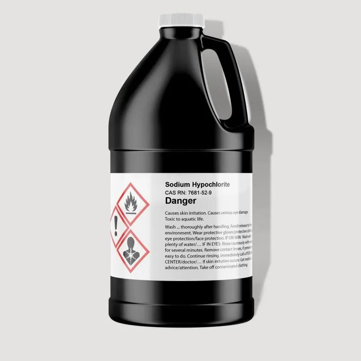 Custom adhesive sealant and coating product labels for chemical containers