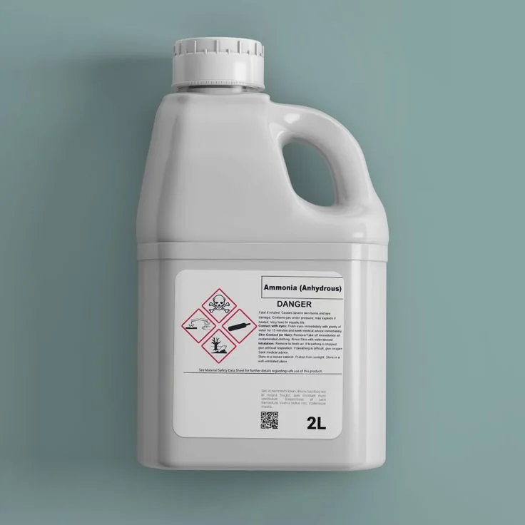 Custom industrial cleaner and degreaser container labels with buyer-approved hazard artwork