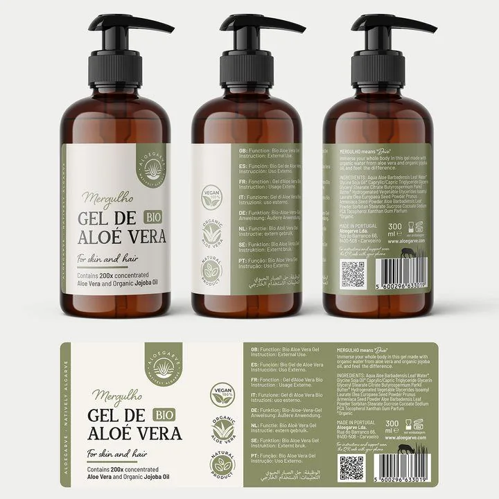 Custom personal care bottle labels for shampoo and conditioner product lines