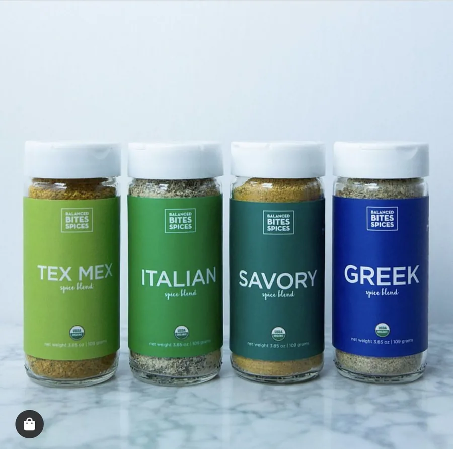 Custom seasoning and spice jar labels for specialty food product variants