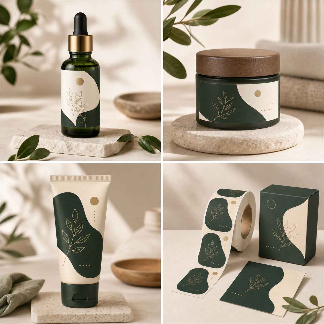 Personal care labels and packaging example