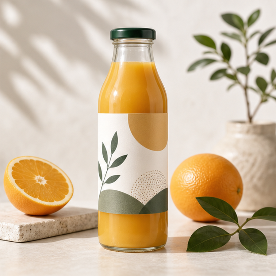 Juice & Drink Bottle Labels example