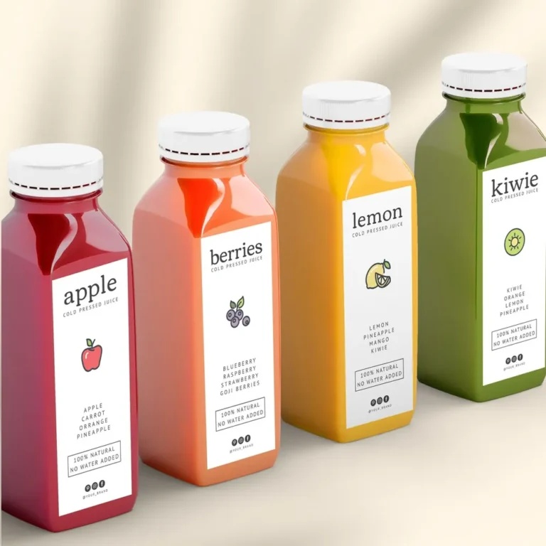 Beverage and water bottle labels with material and finish review