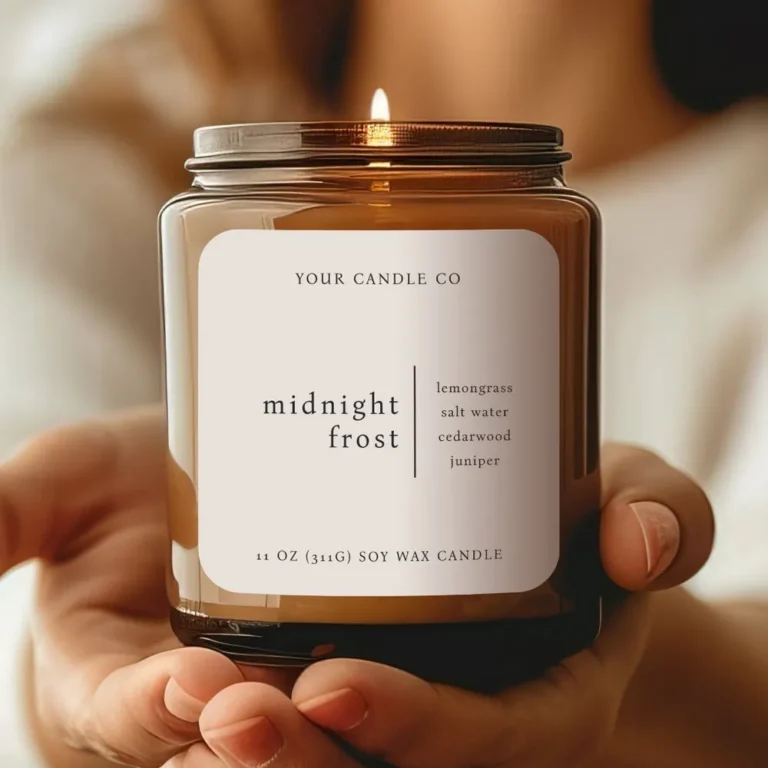 Candle and fragrance labels for jars, diffusers and home scent products