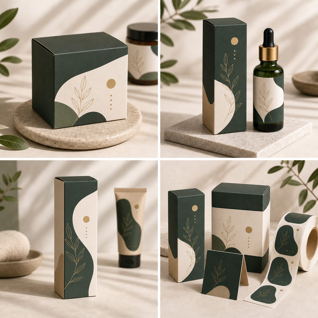 Cosmetic skincare paper boxes example