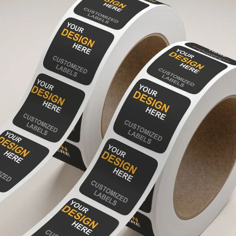 Custom product label rolls for brand packaging projects and repeat product lines