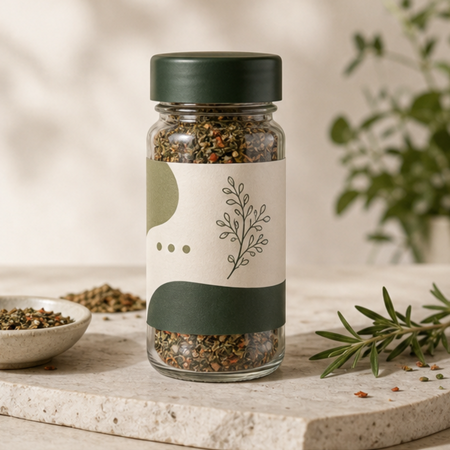 Seasoning & Jar Labels example