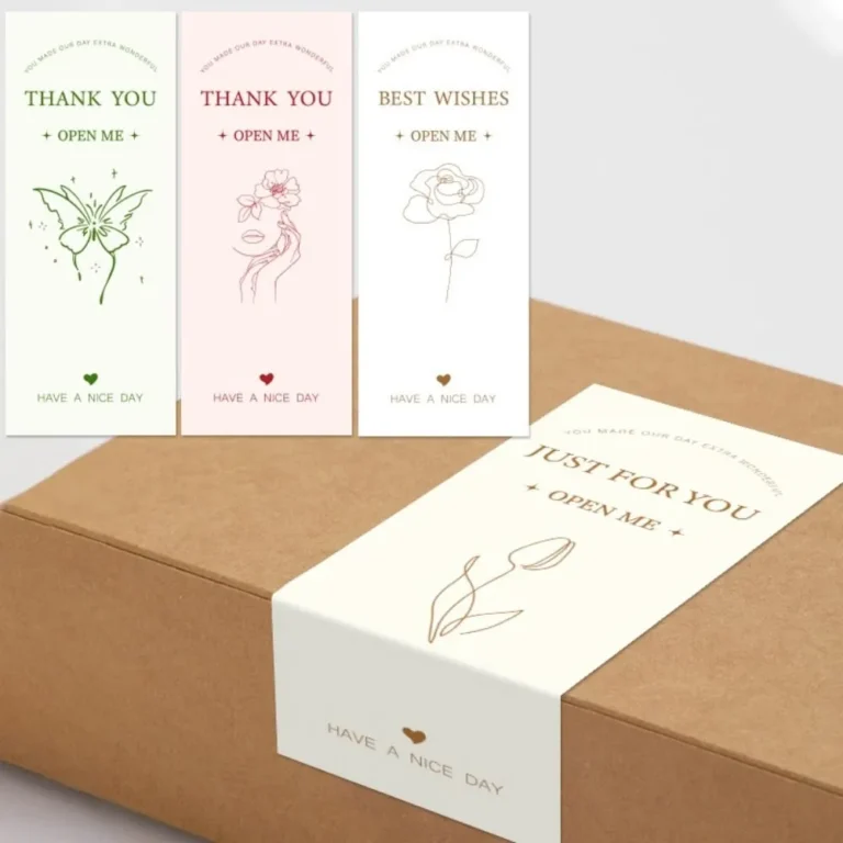 Gift and retail labels for branded packaging and seasonal product lines