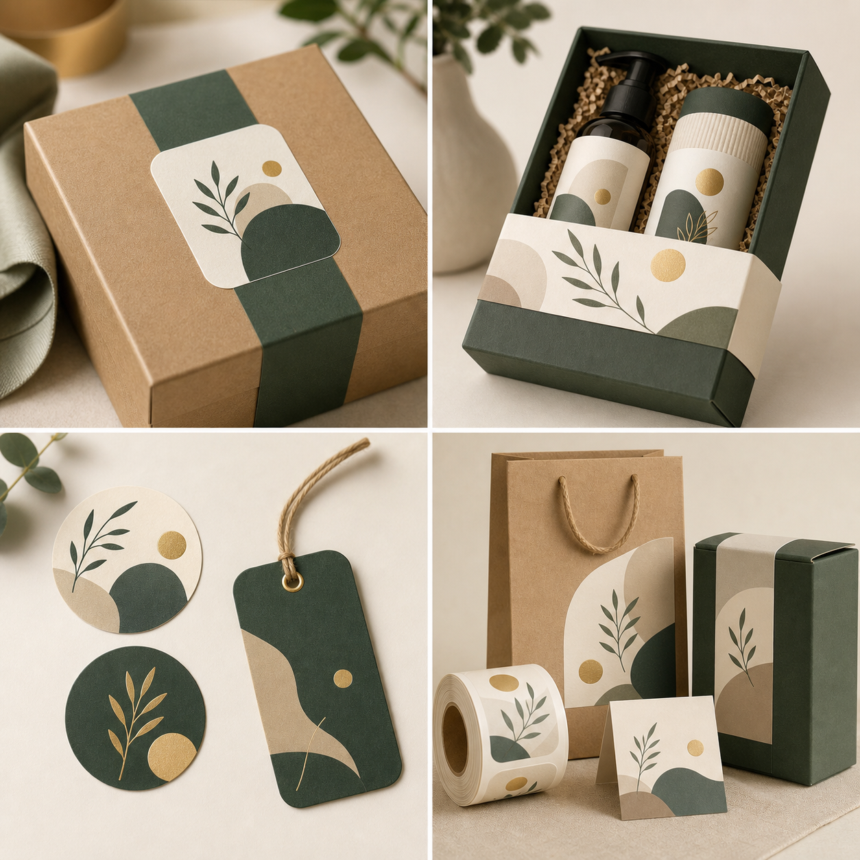 Gift & Retail labels and packaging example