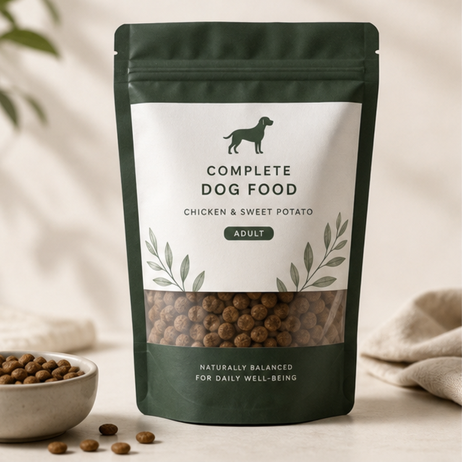 Pet Products labels and packaging example
