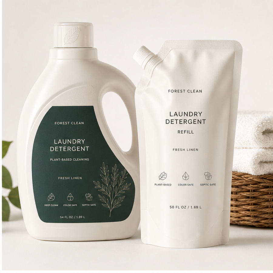 Spray cleaner and surface cleaner custom labels
